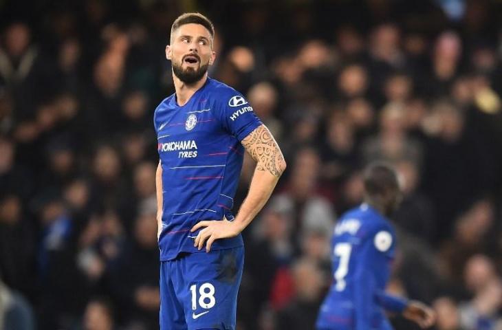 Penyerang Chelsea, Olivier Giroud. (Glyn Kirk/AFP)