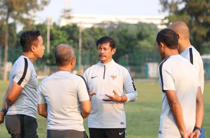 Pelatih Timnas Indonesia, Indra Sjafri saat pemusatan latihan (Sumber: pssi.org)