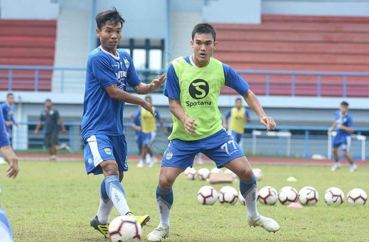 Zalnando saat melakoni sesi latihan bersama Persib Bandung. (Dok. Persib).