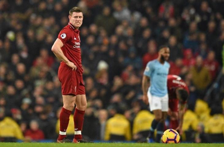 Gelandang Liverpool, James Milner (Oli Scarff/AFP)