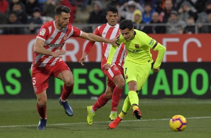 Philipe Coutinho versus Girona. (Lluis Gene/AFP).