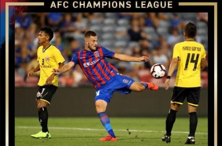 Laga Newcastle Jets vs Persija Jakarta (twitter.com/NewcastleJetsFC)