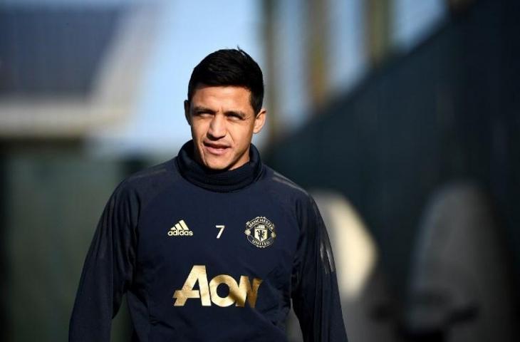 Penyerang Manchester United, Alexis Sanchez (Franck Fife/AFP0