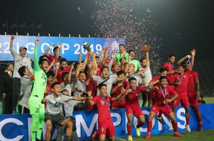 Timnas Indonesia U-22 juara Piala AFF U-22 2019. (Dok. PSSI).