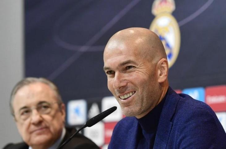 Pelatih anyar Real Madrid, Zinedine Zidane. (Pierre-Philippe Marcou/AFP)