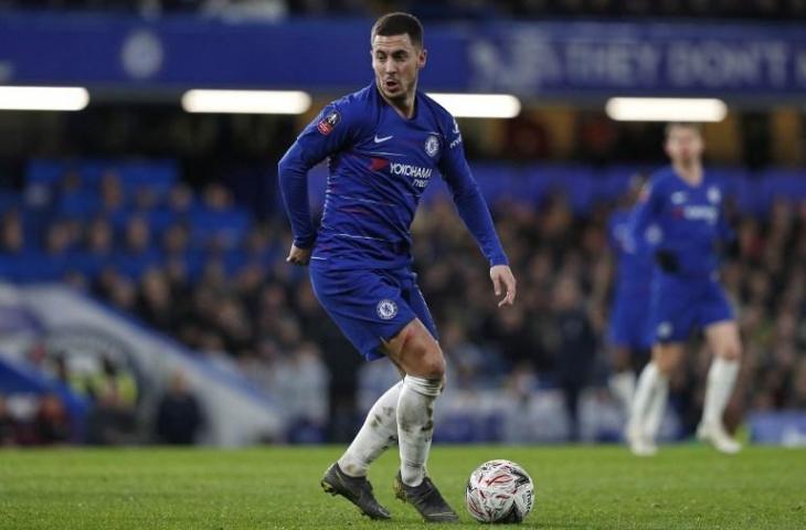 Penyerang Chelsea, Eden Hazard. (Adrian Dennis/AFP)