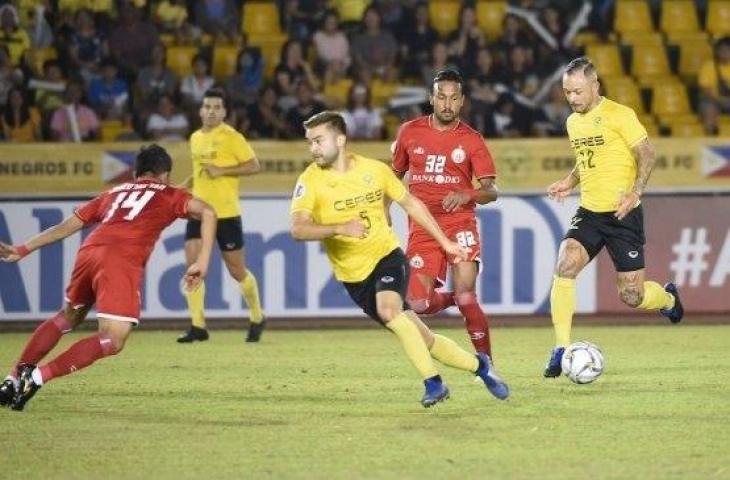 Suasana laga Ceres Negros vs Persija Jakarta pada laga matchday 3 Grup G Piala AFC 2019 di Panaad Stadium, Bacolod, Filipina, Rabu (3/4/2019) malam WIB. [Twitter resmi Piala AFC]