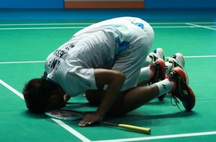 Pasangan ganda putra Indonesia, Fajar Alfian/Muhammad Rian Ardianto, mengalahkan kompatriotnya, Kevin Sanjaya Sukamuljo/Marcus Fernaldi Gideon, di babak perempat final Malaysia Open 2019, Jumat (5/4). [Humas PBSI]