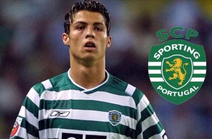 Cristiano Ronaldo saat masih memperkuat Sporting Lisbon. [Dok. Sporting CP]