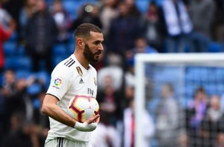 Striker Real Madrid Karim Benzema. (GABRIEL BOUYS / AFP)