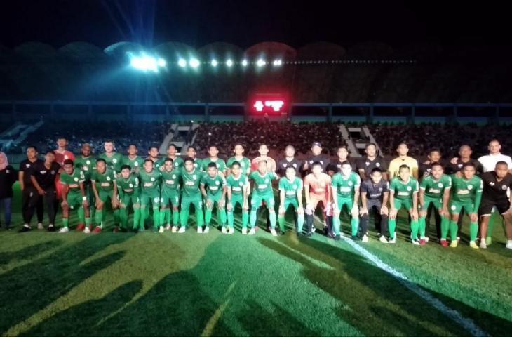 Launching tim dan jersey anyar PSS Sleman di Stadion Internasional Maguwoharjo, Kamis (9/5/2019) malam. [Muhammad Ilham Baktora / bolatimes.com]