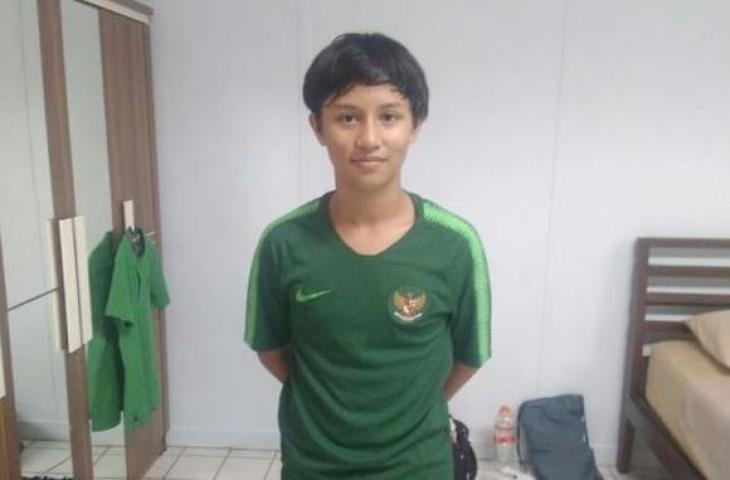 Tristan Alif Naufal sempat mengikuti seleksi Timnas Indonesia U-16 sebelum akhirnya dicoret. (Twitter/@AlifTristan28)