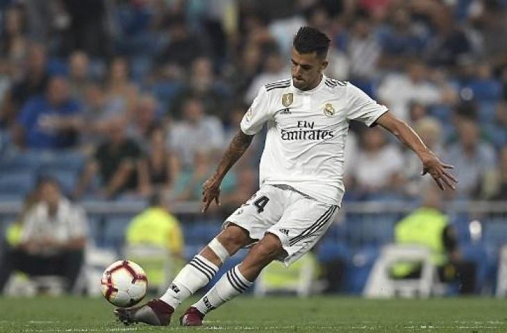 Gelandang Real Madrid, Dani Ceballos. (GABRIEL BOUYS / AFP)