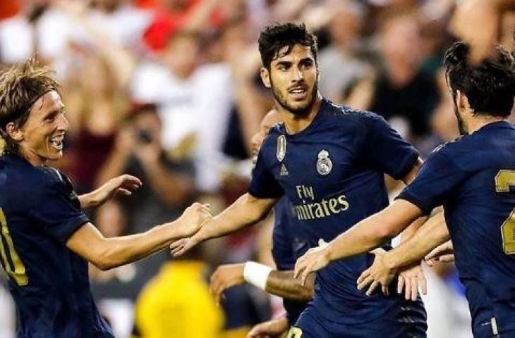 Marco Asensio turut menyumbang satu gol pada pertandingan kontra Arsenal. (Instagram/realmadrid)