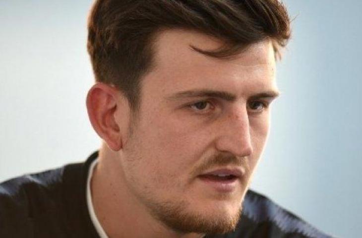 Pemain anyar Manchester United, Harry Maguire. [AFP]