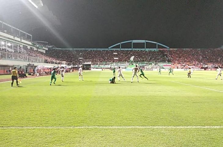 PSS Sleman vs Persija Jakarta di Stadion Maguwoharjo, Sleman, Kamis (24/10/2019). [Muhammad Ilham Baktora / www.mxkc.sbs]