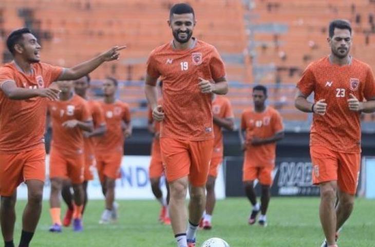 Suasana latihan tim Borneo FC jelang pertandingan di Liga 1 2019. [BorneoFC.id/capture]