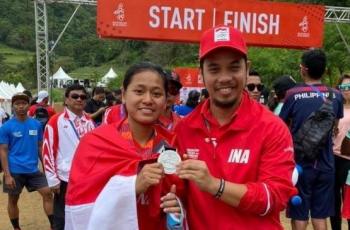 Meski Patah Jari, Atlet Downhill Ini Sukses Rebut Medali di SEA Games 2019