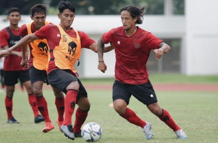 Striker Timnas Indonesia, Irfan Bachdim. (Dok. PSSI).