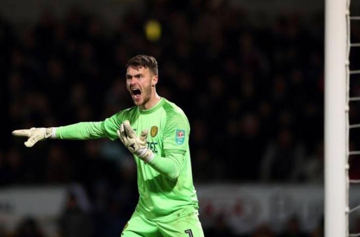 Kiper Manchester United, Kieran O'Hara yang kini dipinjamkan ke Burton Albion. (Twitter/@ManUtdInPidgin)