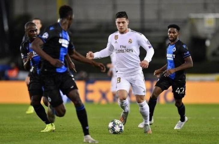 Penyerang Real Madrid, Luka Jovic. (JOHN THYS / AFP)