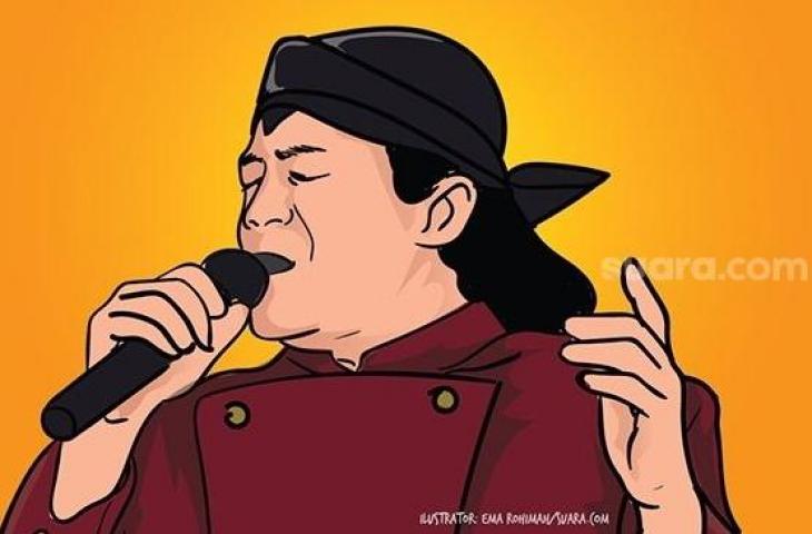 Ilustrasi mendiang Didi Kempot. (Suara.com)