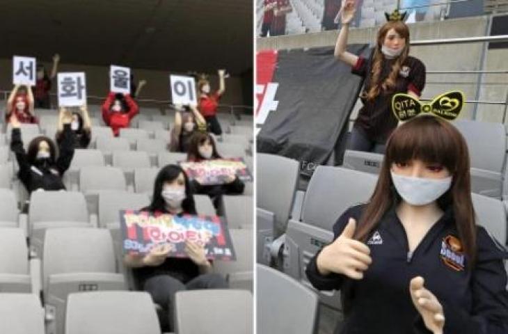 FC Seoul diduga pakai boneka seks di tribune stadion. (Dok. The Sun).