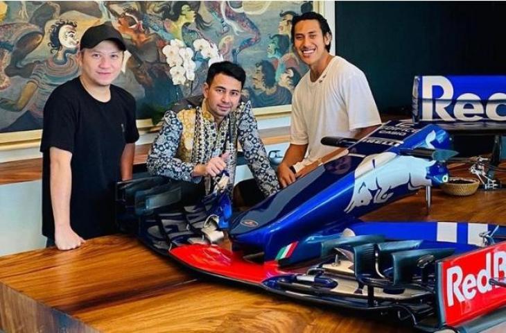 Gading Marten, Raffi Ahmad, dan Sean Gelael (Instagram/@raffinagita1717)