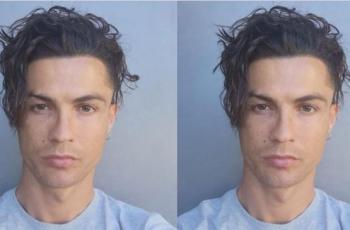 Selfie dengan Rambut Poni Jatuh ke Samping, Cristiano Ronaldo Disebut seperti Jamet