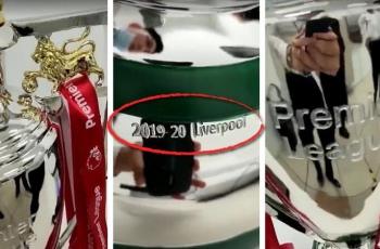 Heboh Sebuah Video Trofi Liga Inggris 2019/2020 Bertuliskan Liverpool, Asli?