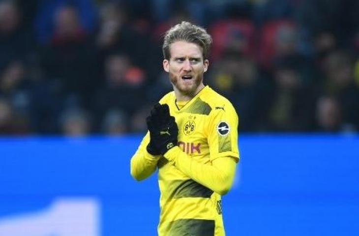 Andre Schurrle saat berseragam Borussia Dortmund. (PATRIK STOLLARZ / AFP)