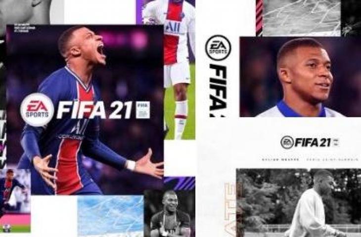 Kylian Mbappe jadi cover gim FIFA 21. (Twitter/@KMbappe)