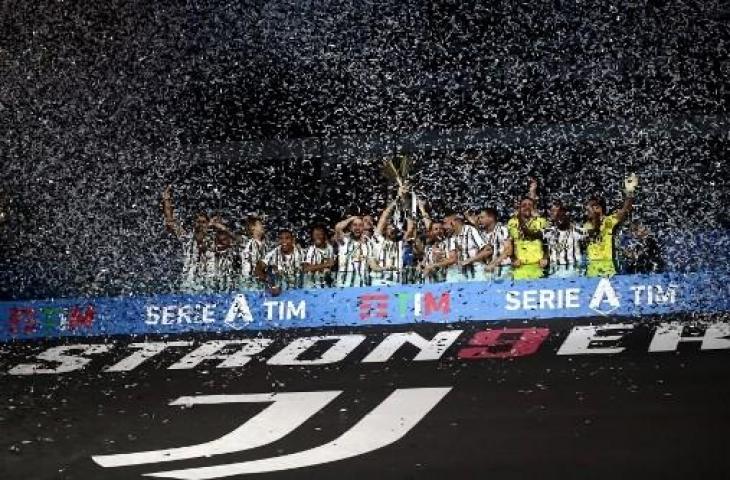 Juventus juara Liga Italia musim 2019/2020. (ISABELLA BONOTTO / AFP)