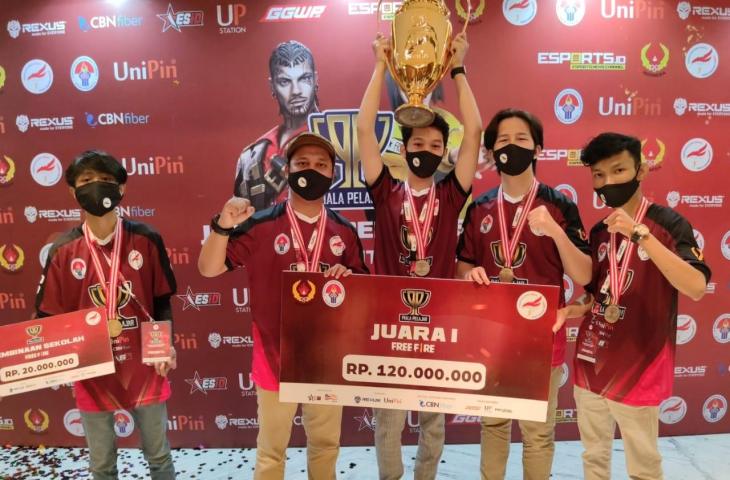 Pelajar Depok juara turnamen E-Sports PBESI Season 1. (Dok. PBESI).