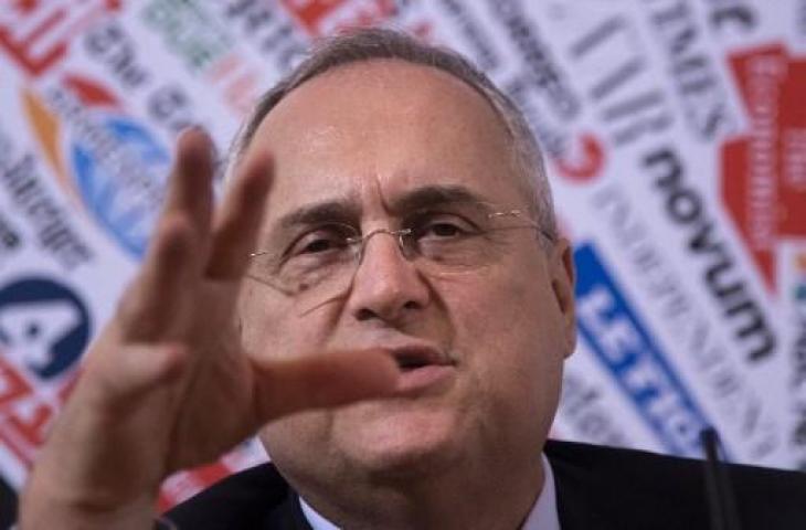 Presiden Lazio, Claudio Lotito. [AFP]. (Tiziana Fabi/AFP)