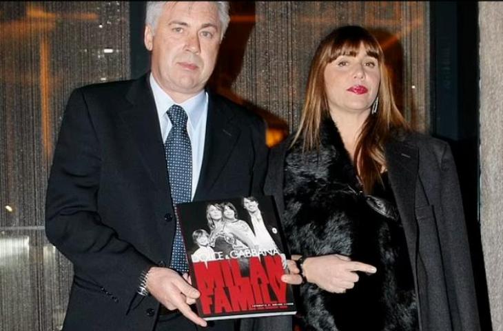 Carlo Ancelotti dan mantan istrinya, Luisa Gibellini.