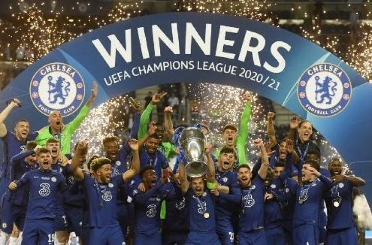 Chelsea juara Liga Champions musim 2020/2021 usai mengalahkan Manchester City 1-0. (PIERRE-PHILIPPE MARCOU / POOL / AFP)