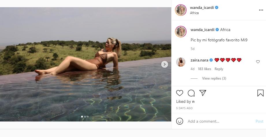 Wanda Nara liburan mewah bersama Mauro Icardi di Afrika. (Instagram/wanda_icardi)