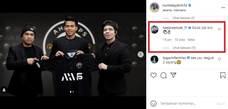 Gelandang Timnas Thailand, Jaroensak Wonggorn, komentari kepindahan Nurhidayat ke AHHA PS Pati FC. (Instagram/@nurhidayath32)