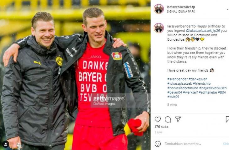 Lars Bender dan Sven Bender. (Instagram/@larssvenbender.fp)