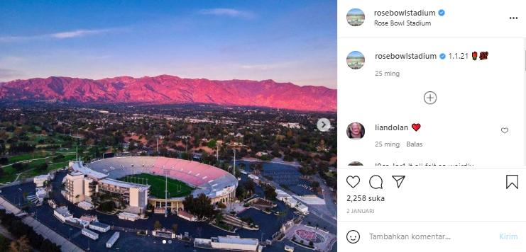 Rose Bowl, Di Negeri Paman Sam. (Instagram/@rosebowlstadium)