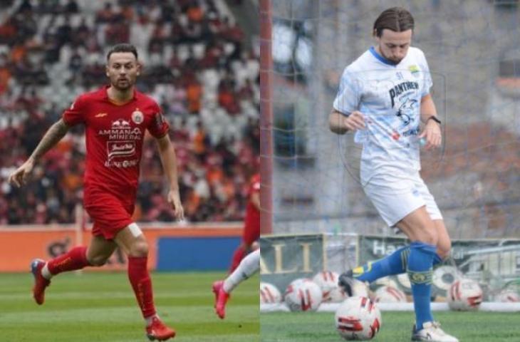 Kolase Marc Klok ketika berseragam Persija Jakarta dan Persib Bandung. (Suara.com & Persib)