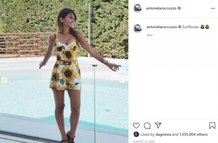 Antonella Roccuzzo, istri Lionel Messi. (Instagram)