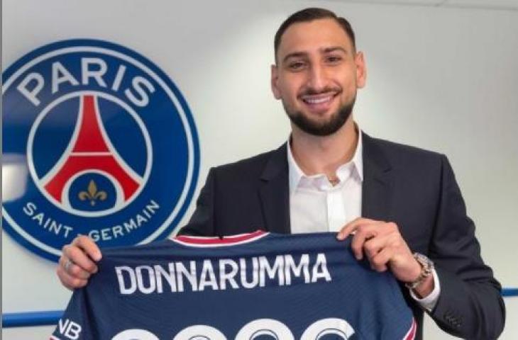 Gianluigi Donnarumma resmi gabung PSG. (Instagram/@psg)