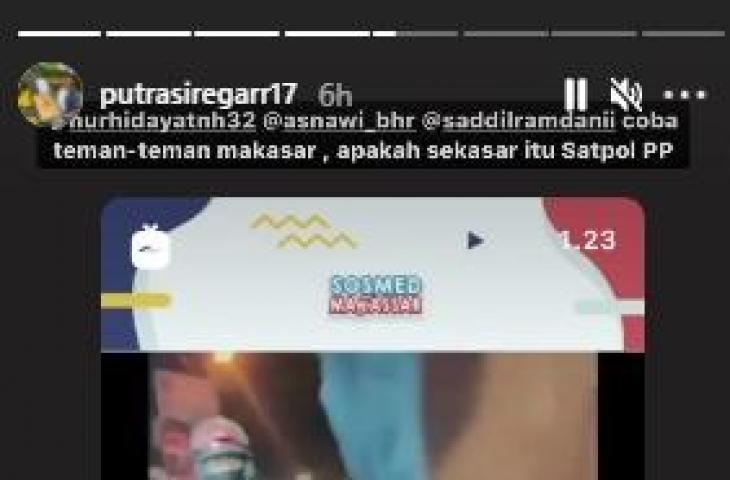 Salah satu pemilik AHHA PS Pati FC, Putra Siregar, tanggap video viral Satpol PP kasar. (Instagram/@putrasiregarr17)