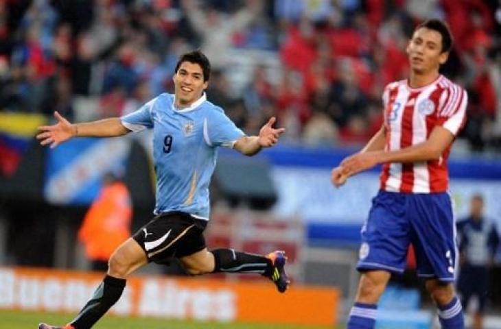 Paraguay kalah lawan Uruguay di final Copa America 2011. (ANTONIO SCORZA / AFP)