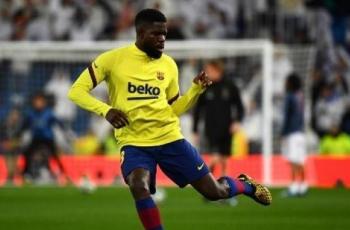 Ngambek Disoraki Fans Barcelona, Umtiti Tak Ikut Rayakan Selebrasi Juara