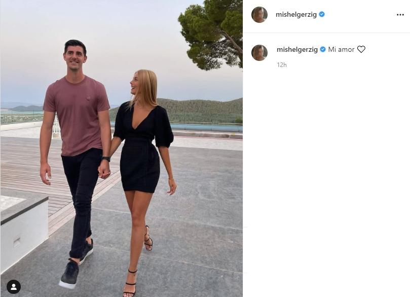 Kekasih baru Thibaut Courtois, Mishel Gerzig. (Instagram/mishelgerzig)