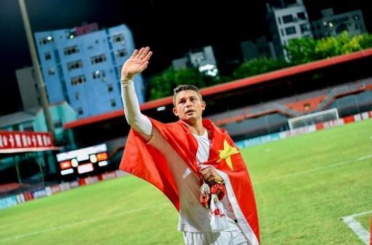 Elkeson saat membela Timnas China. (AHMED SHURAU / AFP)