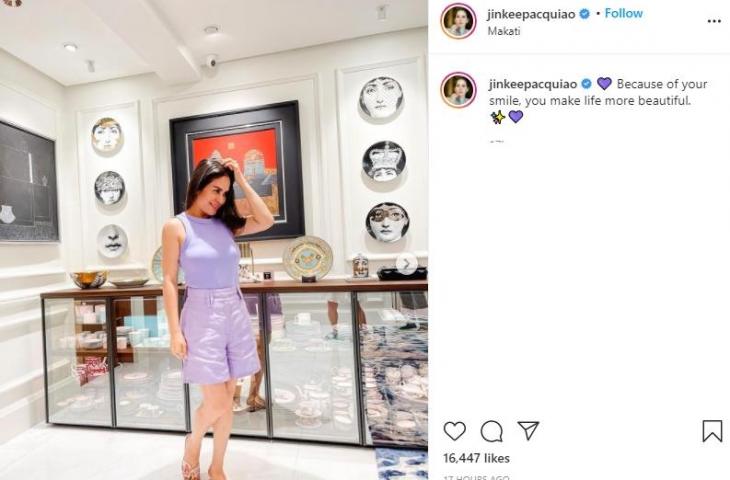 Jinkee Pacquiao. (Instagram/@jinkeepacquiao)